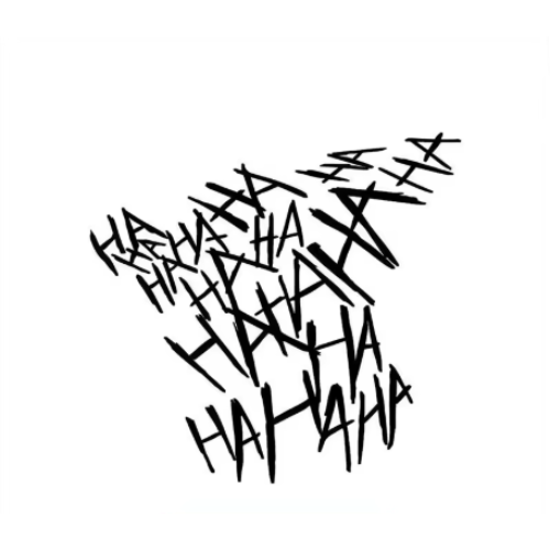 MOTORCYCLE STICKER - HAHAHA (2 PACK)