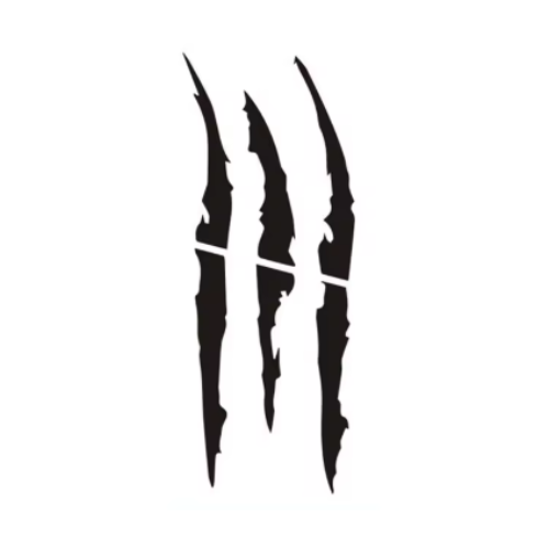 STICKER - MONSTER SLASH (2 PACK)