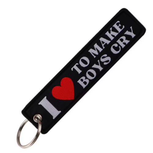 I LOVE TO MAKE BOYS CRY - KEYCHAIN