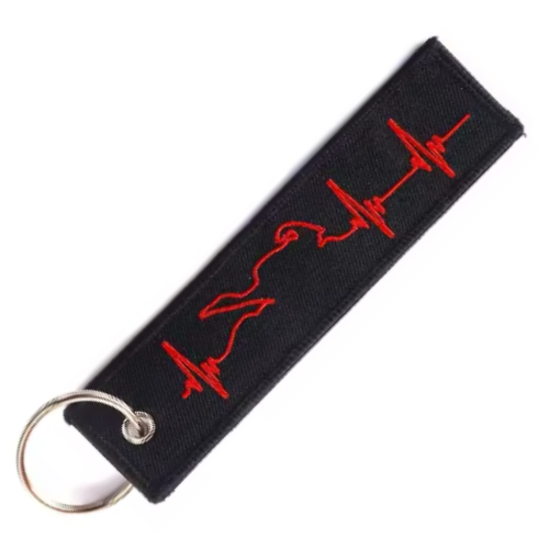 HEARTBEAT RED - KEYCHAIN