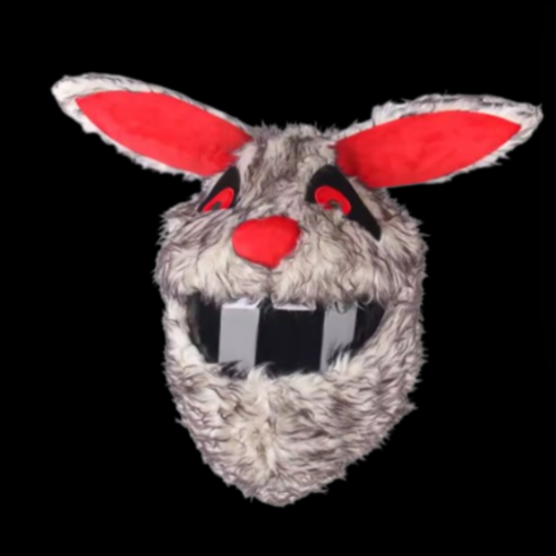 MOTORCYCLE HELMET COVER - EVIL BUNNY
