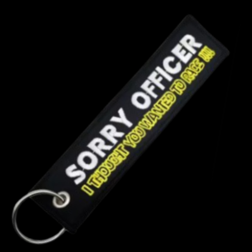 SORRY OFFICER - KEYCHAIN
