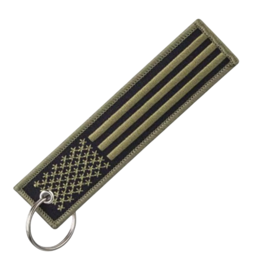 US FLAG ARMY GREEN - KEYCHAIN