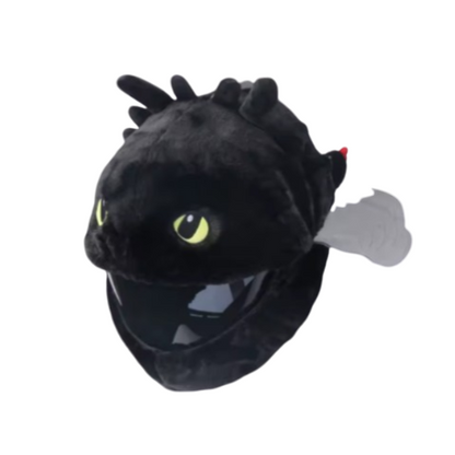 MOTORCYCLE HELMET COVER - BLACK DRAGON