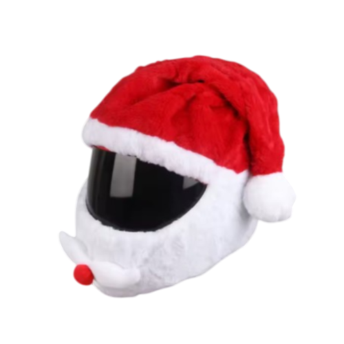 MOTORCYCLE HELMET COVER - SANTA